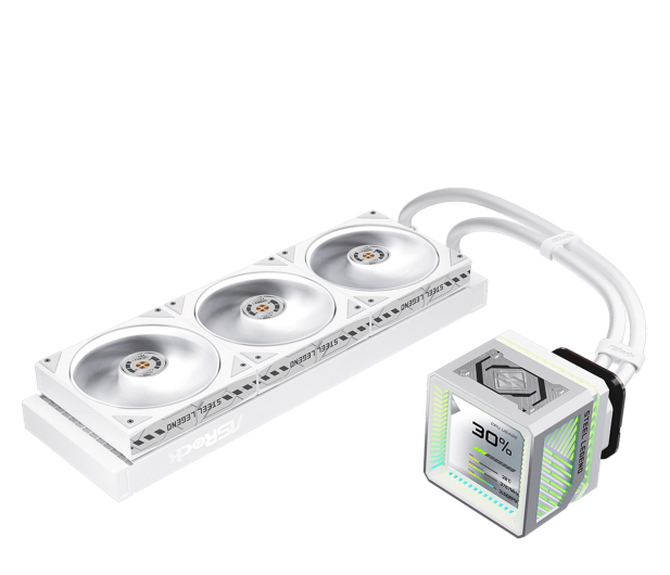 ASRock Steel Legend White 360 LCD 3x120mm - 1502277 - zdjęcie 4